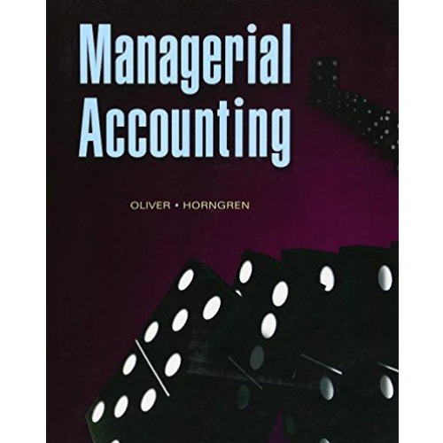 Managerial Accounting - Chapter One Bookstore